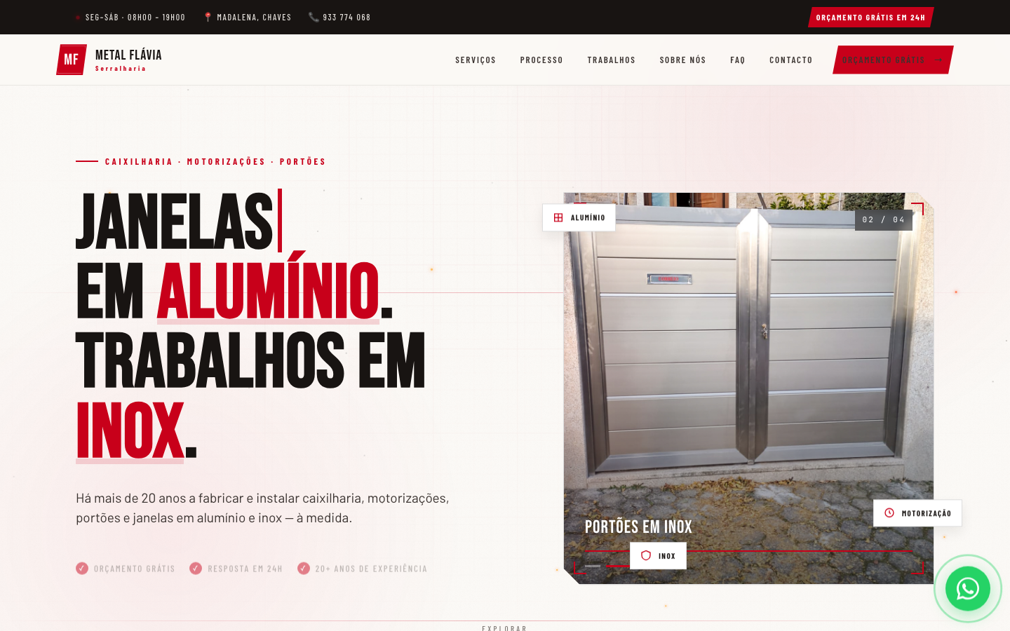 Metal Flávia website